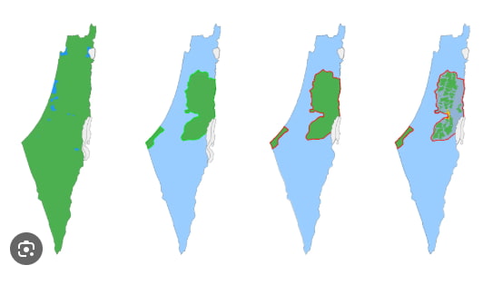 israel palestine conflict wars map