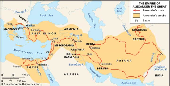 alexander the great map