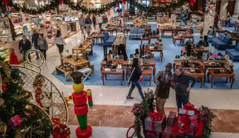 christmas and shopping economy