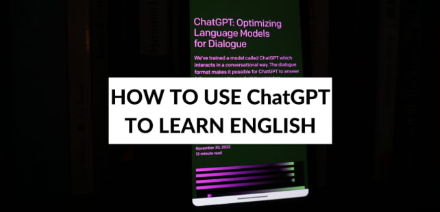 use chatgpt for learning english