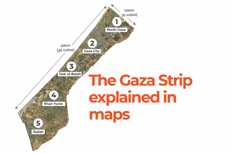 israel hamas war map
