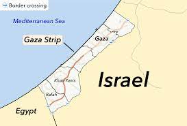 gaza strip map 2023