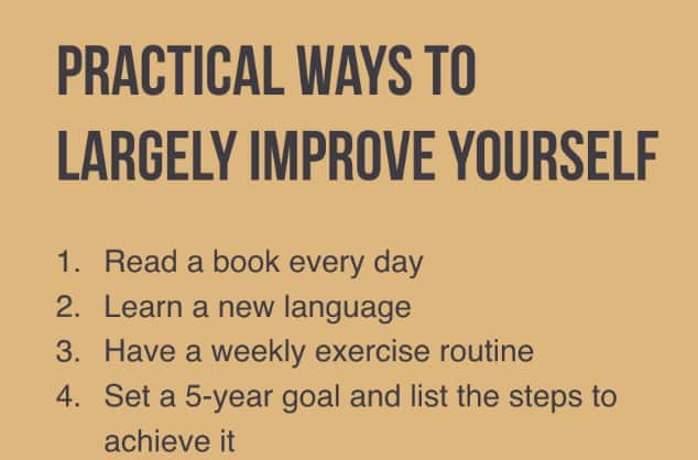 improve yourself tips best