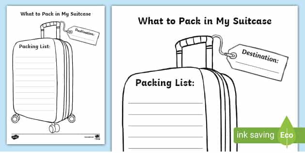 vacation packing list