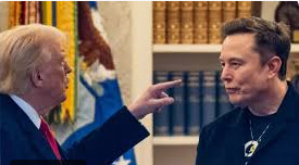 why trump fight musk
