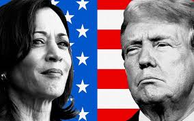 trump harris contest